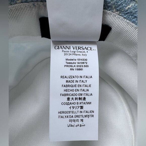 NWT Versace Tweed Bucket Hat (58cm) - Picture 5 of 5